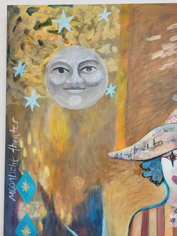 Moonlight theatre - 80x80 cm billede 2