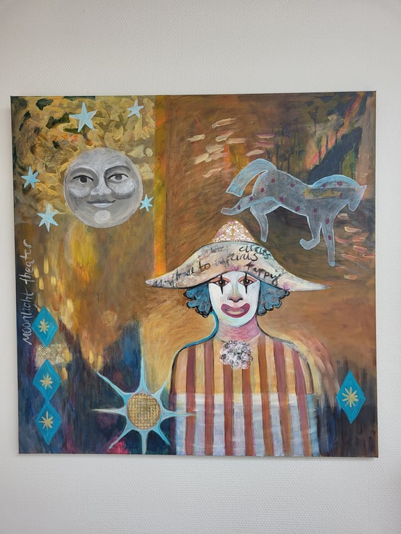 Moonlight theatre - 80x80 cm