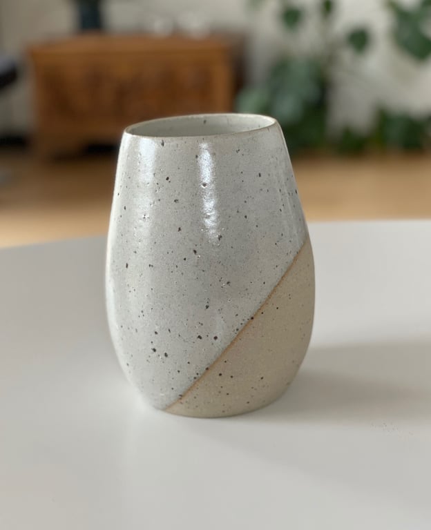 Vase, lys beige - 17 cm