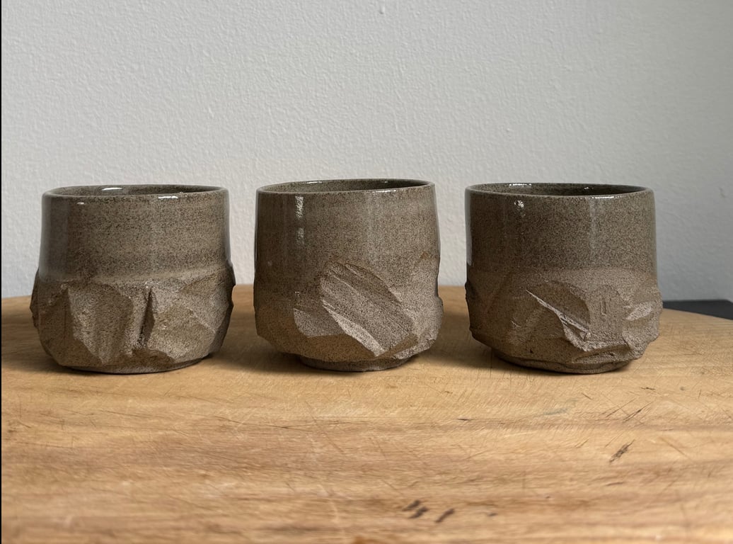 Kurinuki krus. Grå lava.  billede 6