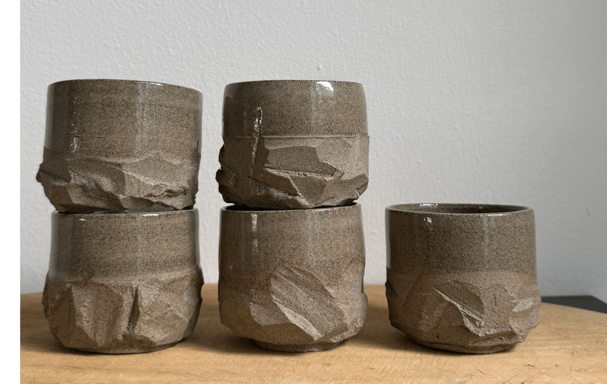 Kurinuki krus. Grå lava.  billede 4
