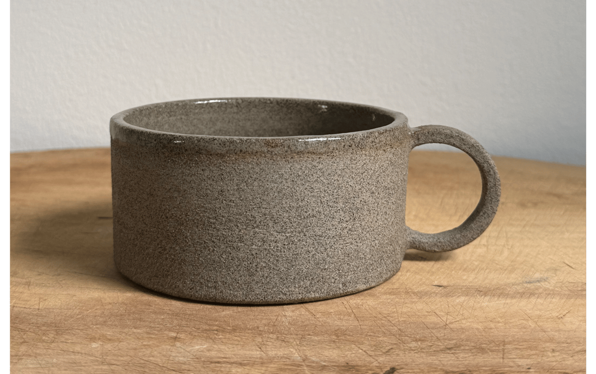 Cylinder tekop. Grå lava.  billede 2