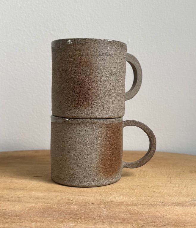 Cylinder krus. Grå lava.  billede 2