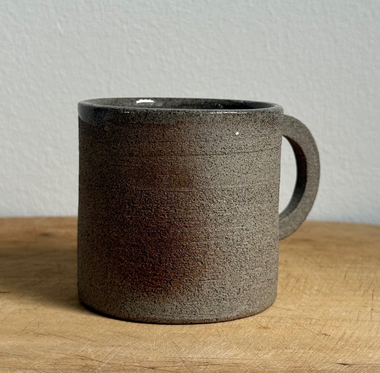 Cylinder krus. Grå lava.  billede 6