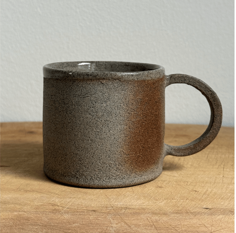 Cylinder krus. Grå lava.  billede 3