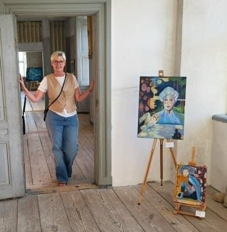 Der voksede op en tjørnehæk - 30x40 cm billede 3