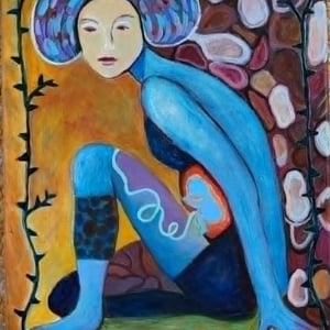 Der voksede op en tjørnehæk - 30x40 cm – produktbillede