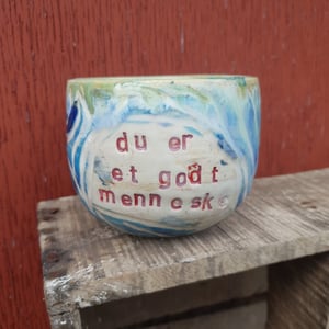 du er et godt menneske - kop – produktbillede