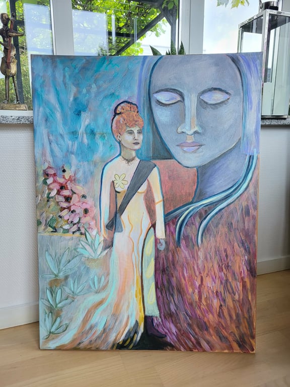 I have a voice - 60 x 80 cm billede 3