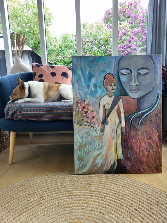 I have a voice - 60 x 80 cm billede 4