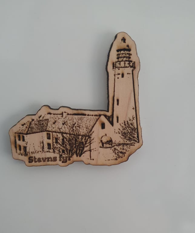 Køleskabsmagnet i ahorntræ