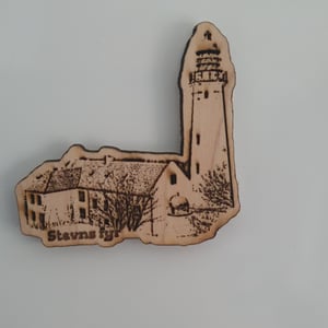 Køleskabsmagnet i ahorntræ – produktbillede