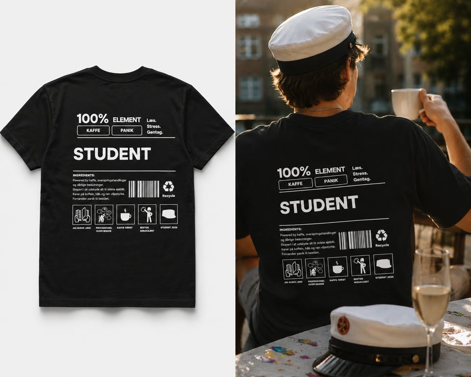 Student 2026 T-shirt | Sjov Studenter T-shirt