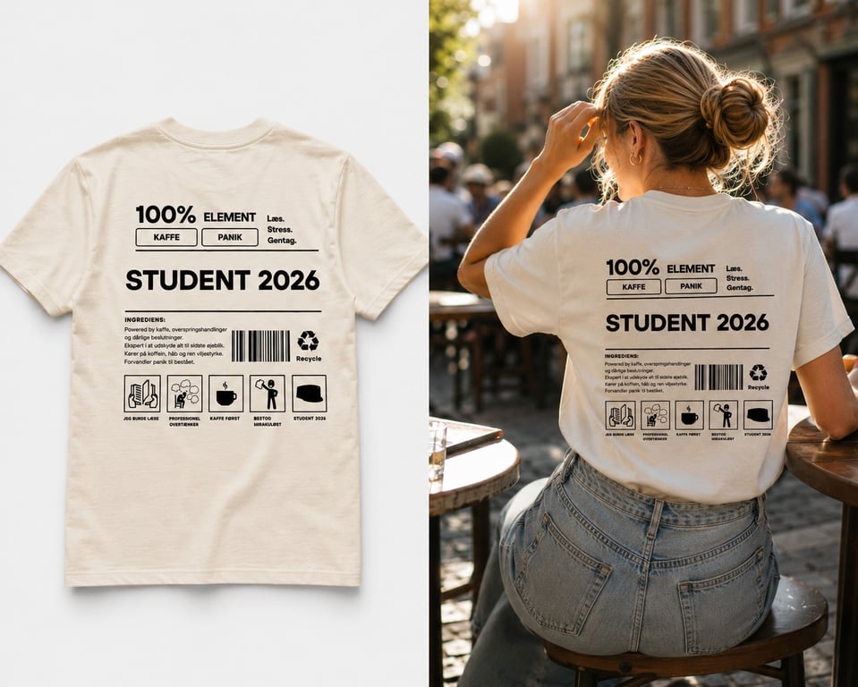Student 2026 T-shirt | Sjov Studenter T-shirt billede 2