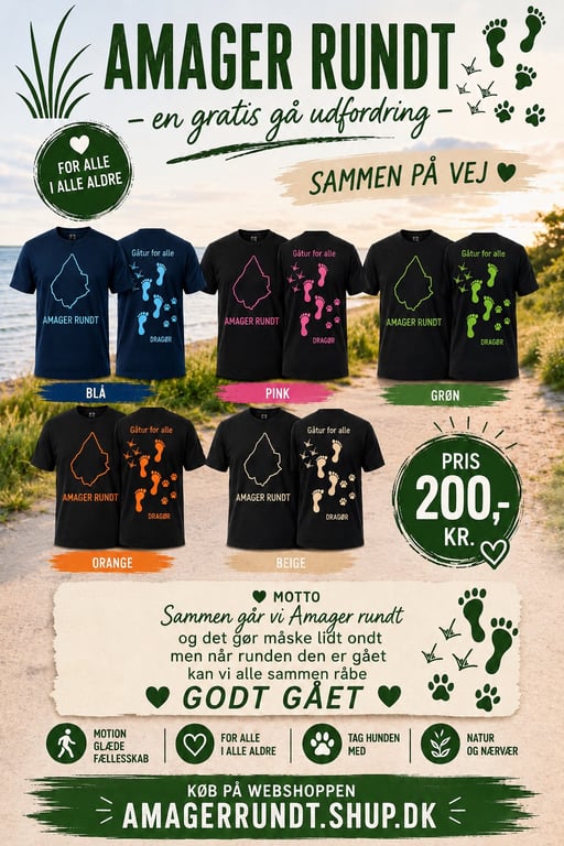 T-shirts damemodel sort med logo vælg pink, grøn, orange, blå eller Beige