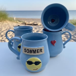 Keramik krus med tekst - Sommer – produktbillede