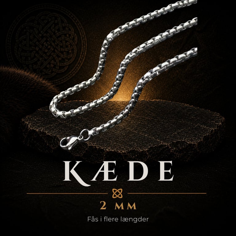 Kæde 2mm - 60cm