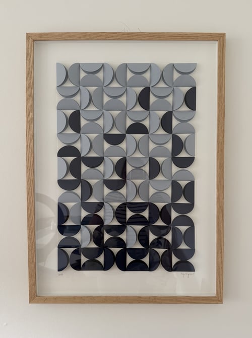 50x70cm, EKKO, relief, indrammet  (1)