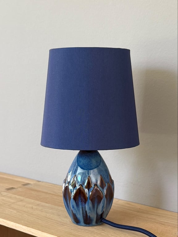 Upcycled vintage bordlampe - Søholm Keramik