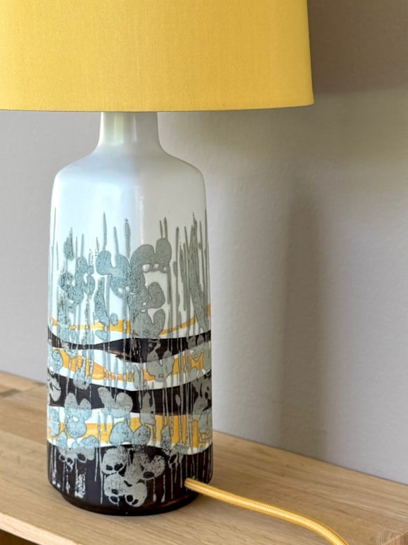 Upcycled vintage bordlampe - Royal Copenhagen billede 2