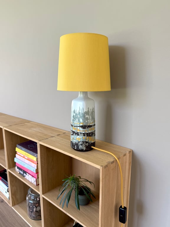Upcycled vintage bordlampe - Royal Copenhagen billede 4