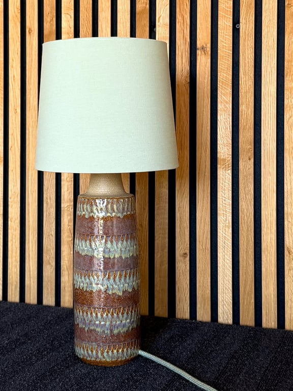 Upcycled vintage bordlampe - Søholm Keramik