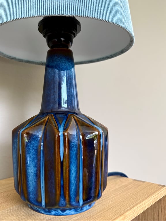 Upcycled vintage bordlampe - Søholm Keramik billede 2