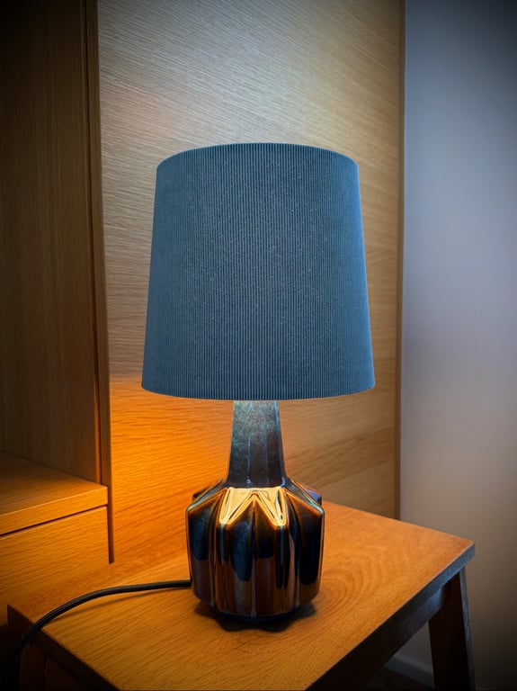 Upcycled vintage bordlampe - Søholm Keramik billede 3