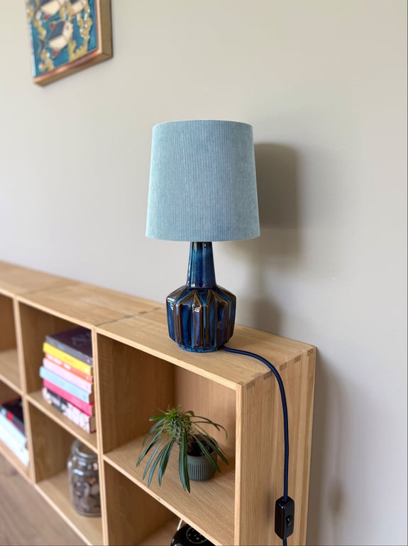 Upcycled vintage bordlampe - Søholm Keramik billede 4