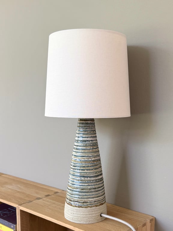 Upcycled vintage bordlampe - Riisa Keramik