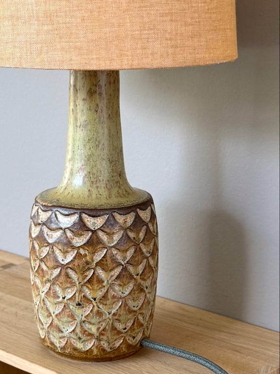 Upcycled vintage bordlampe - Søholm Keramik billede 2