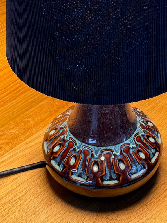 Upcycled vintage bordlampe - Søholm Keramik billede 4
