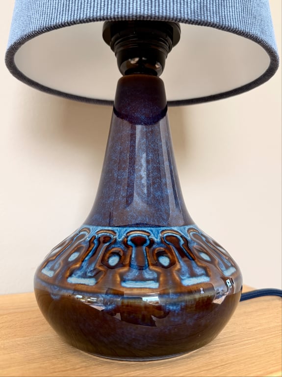 Upcycled vintage bordlampe - Søholm Keramik billede 2