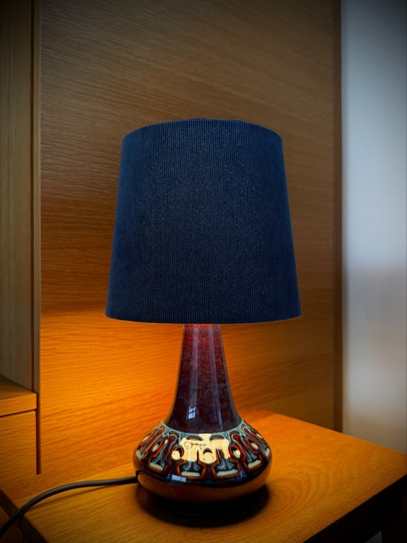 Upcycled vintage bordlampe - Søholm Keramik billede 3