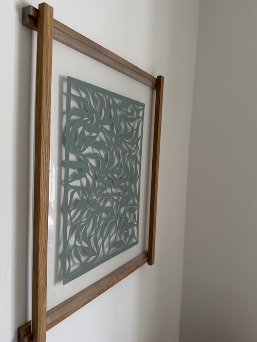 40x50cm, papercut, Salvie, indrammet  (4)