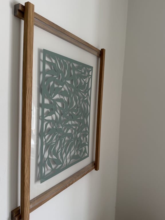40x50cm, papercut, Salvie, indrammet  billede 4
