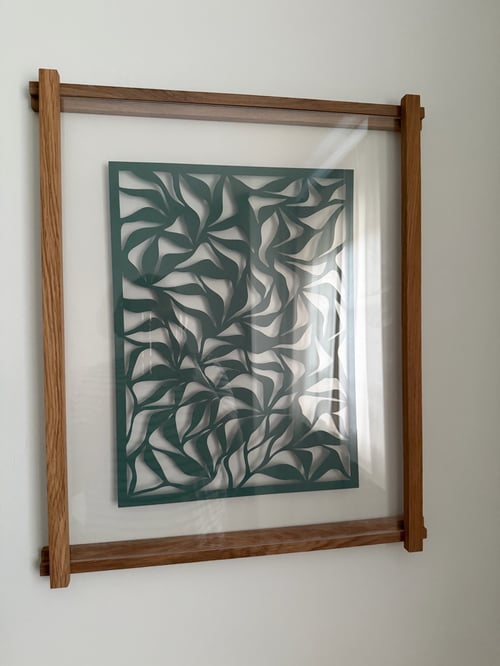 40x50cm, papercut, Salvie, indrammet  (5)