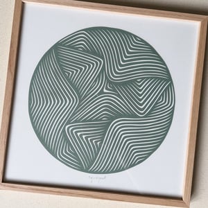 30x30, papercut, salvie, indrammet  – produktbillede