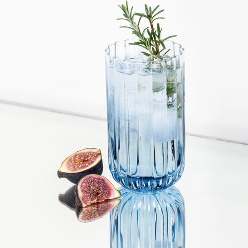 Glas 460 ml blå (4)