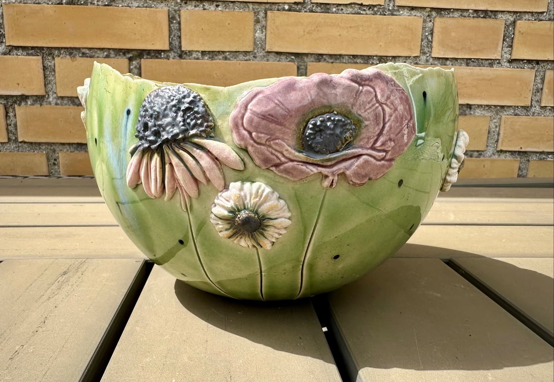Stor blomsterskål