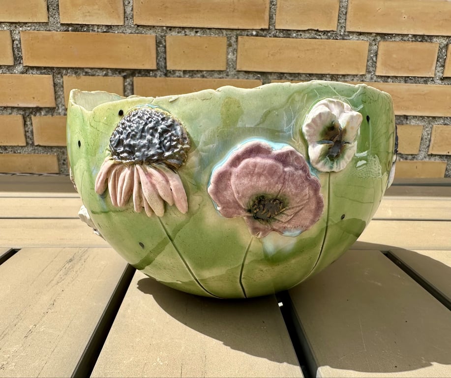 Stor blomsterskål billede 2