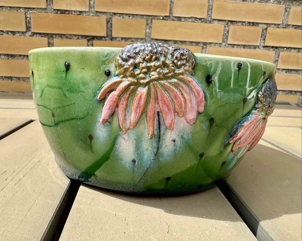 Stor blomster skål m fejl billede 2