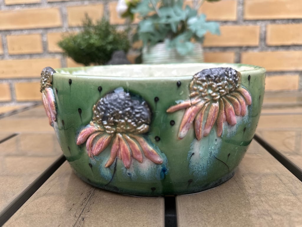 Stor blomster skål m fejl billede 5