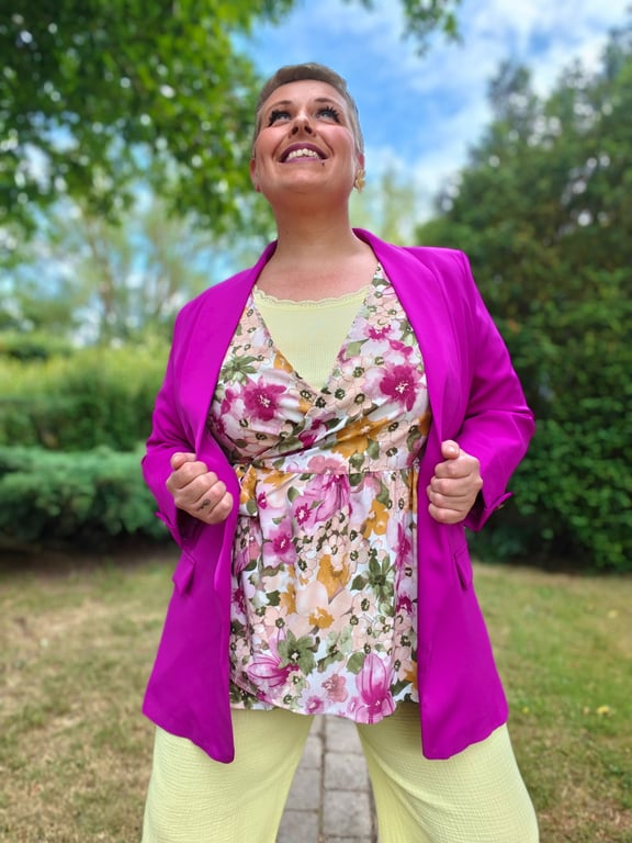 Winny Bindebluse Pink billede 4