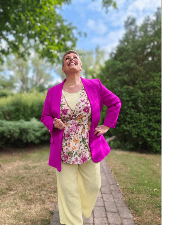 Winny Bindebluse Pink billede 5