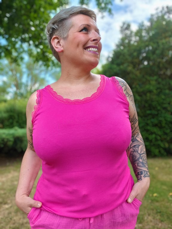 Zafia Top Pink