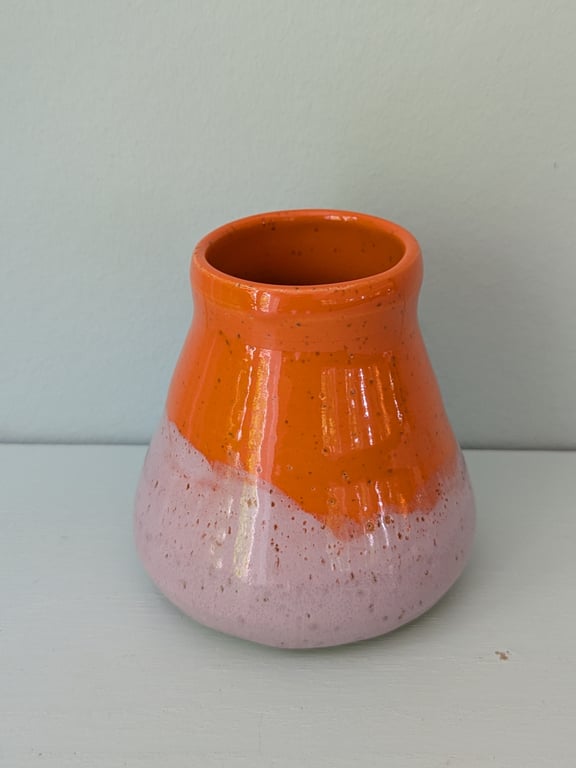 Vase orange/lilla