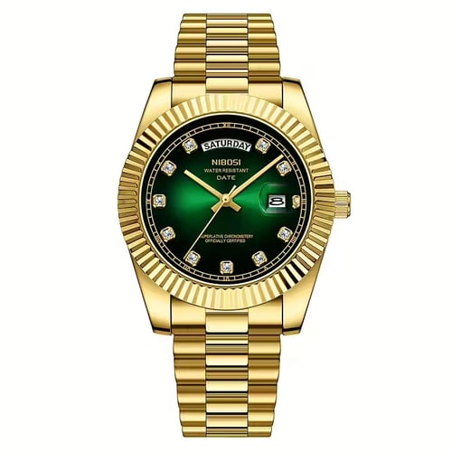 Nibosi Day-Date Gold Green (1)