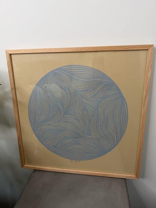40x40cm, papercut, indrammet  (2)