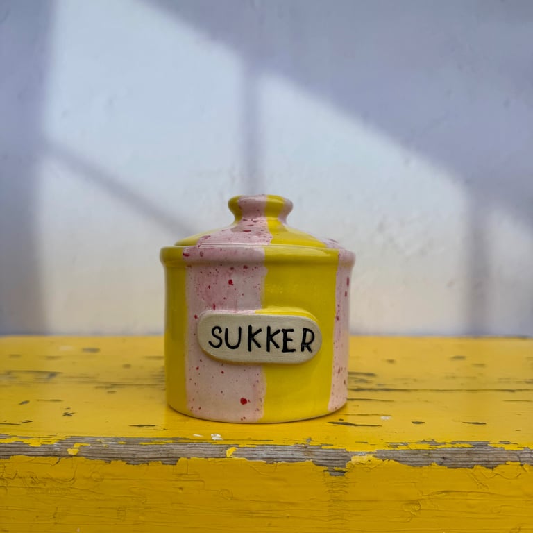 Sukkerkrukke FruBoysen striber 